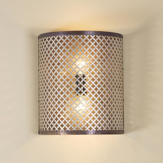 Quatrefoil Cutout Wall Sconce - Wall Sconces - by Shades of Light